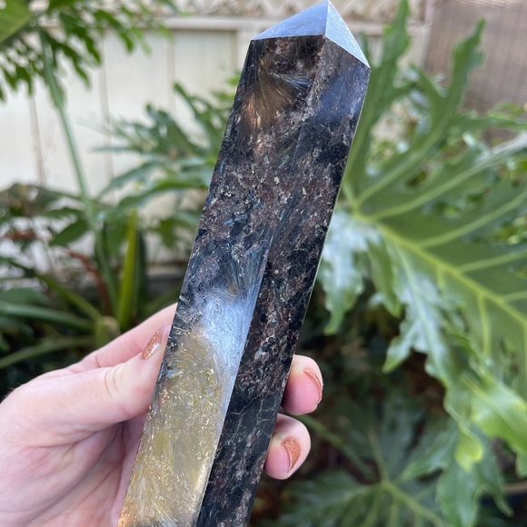 Large Russian Astrophyllite gemstone towers - Picture 4 of 8